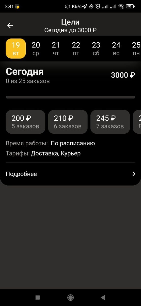 Персональные бонусы в Яндекс курьеру