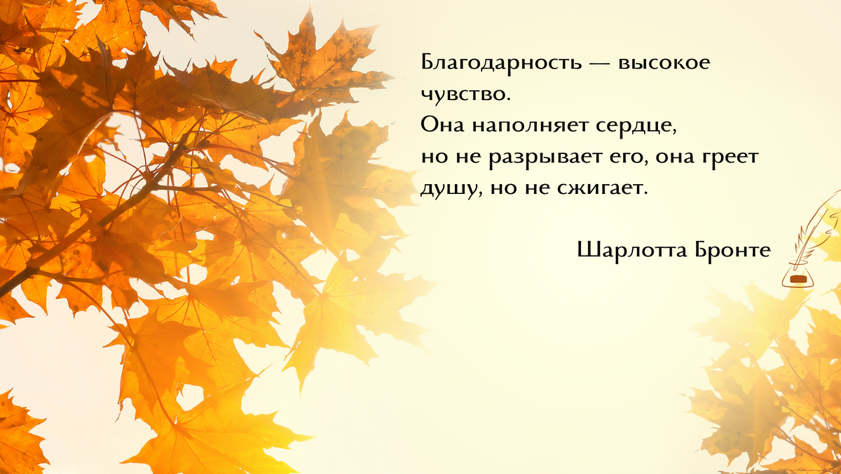 Благодарность греет душу