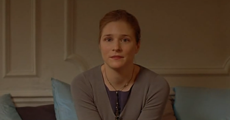 Кадр из диалога в фильме "Мост искусств" Эжена Грина