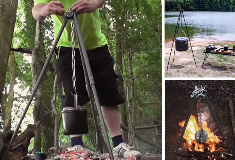 Тренога туристическая из алюминиевого сплава