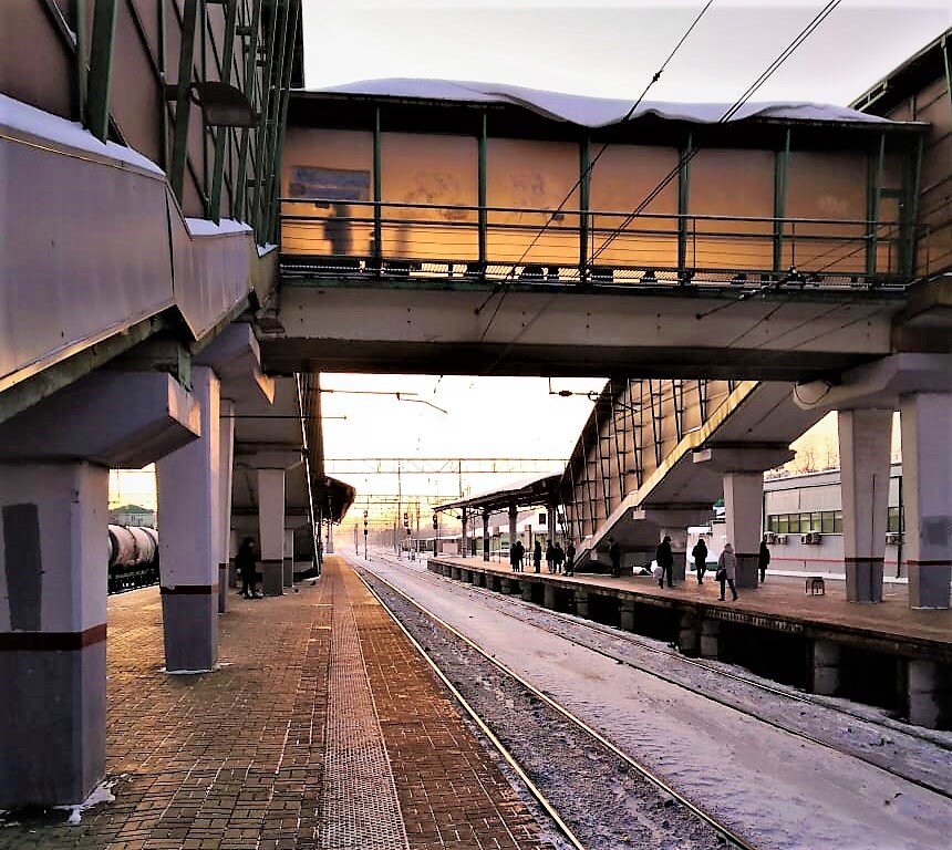 Морозное утро на станции Люберцы. Фото автора