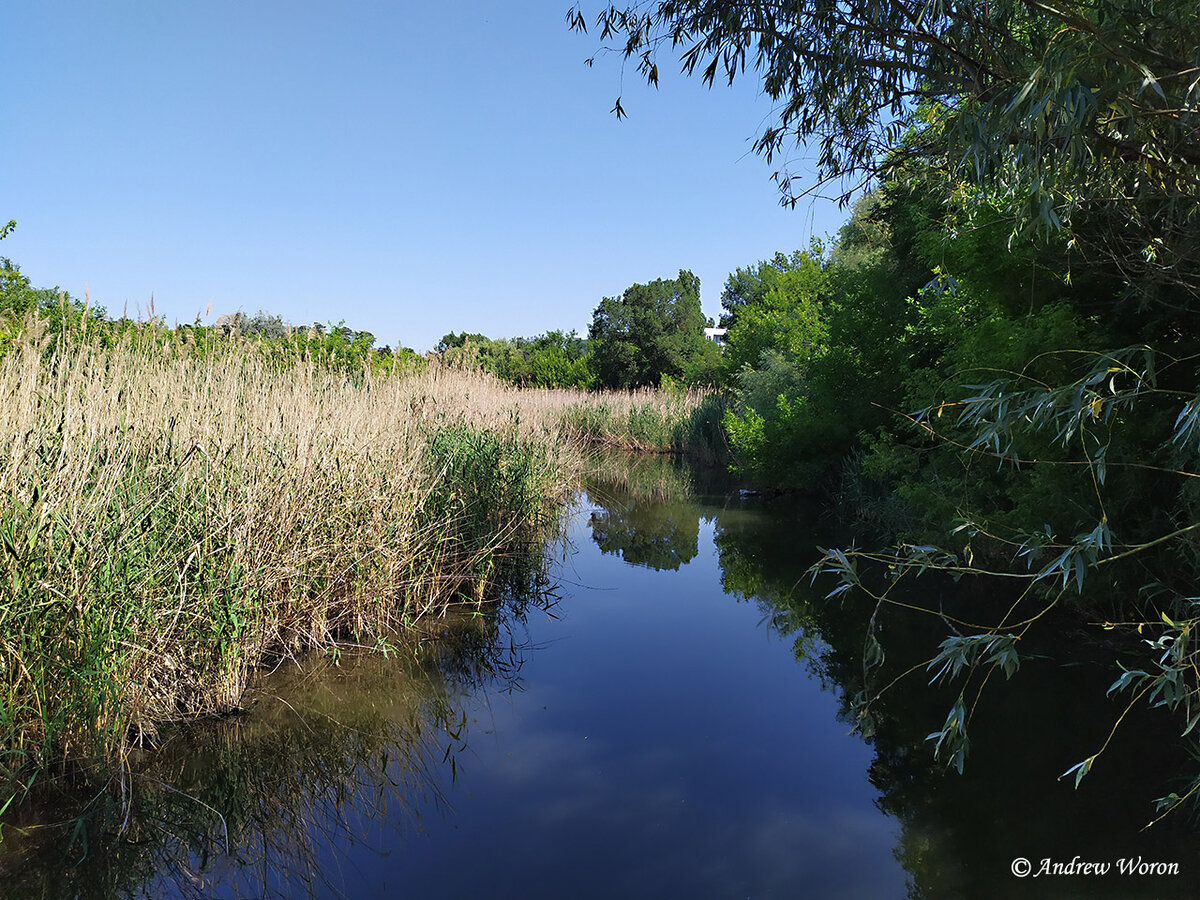 Река Грушевка в поселке Казачьи Лагеря
