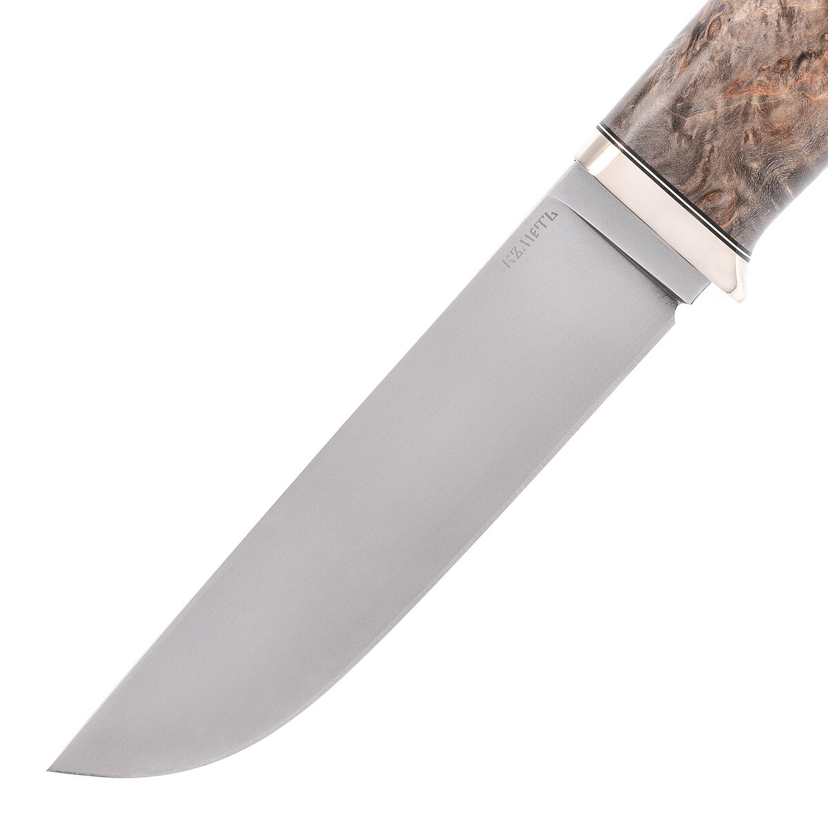 Нож Панцуй, сталь ELMAX, карельская береза