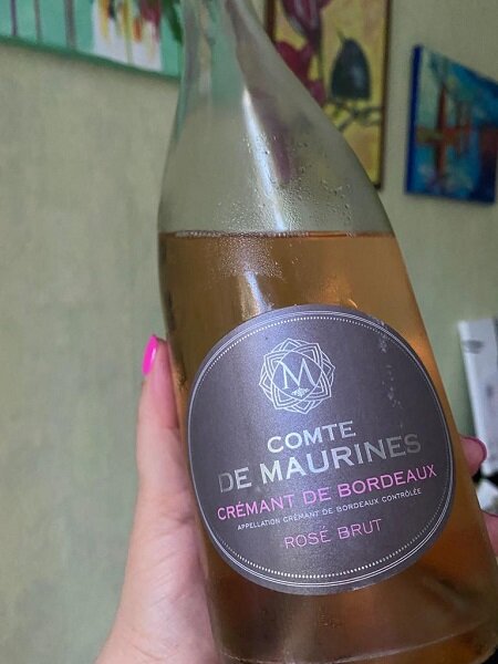 Comte de Maurines Cremant de Bordeaux Brut Rose