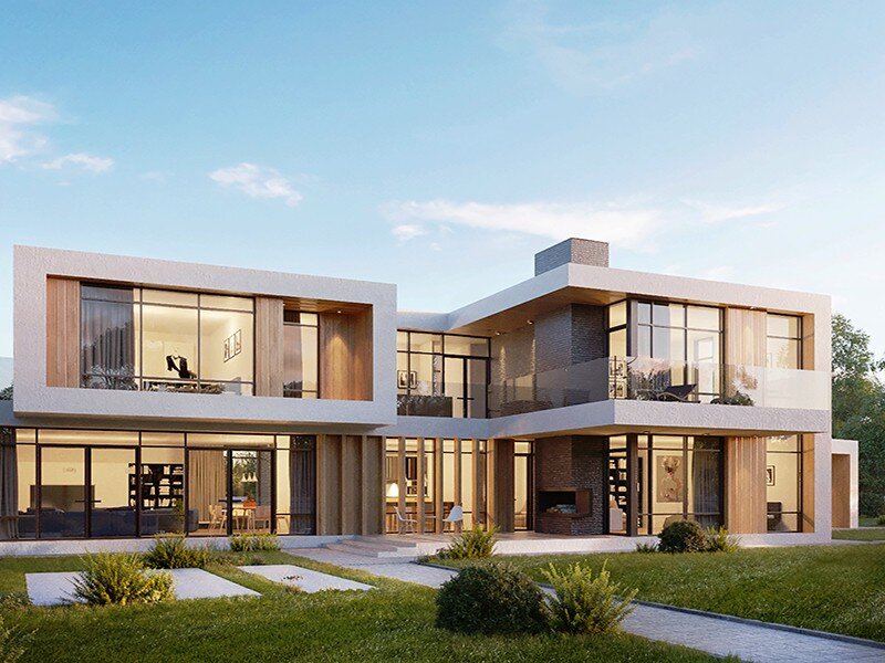  Проект современного дома с плоской кровлей