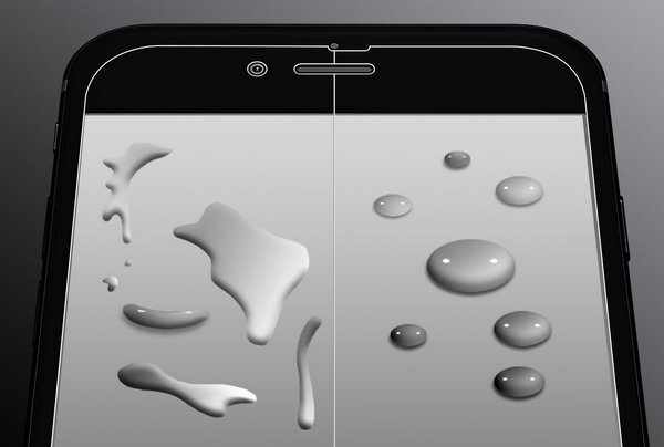 Слева без покрытия, справа с покрытием.