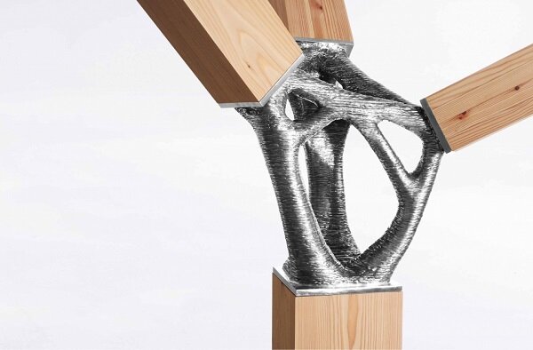 дизайн алюминиевых соеденителей  MX3D ъ