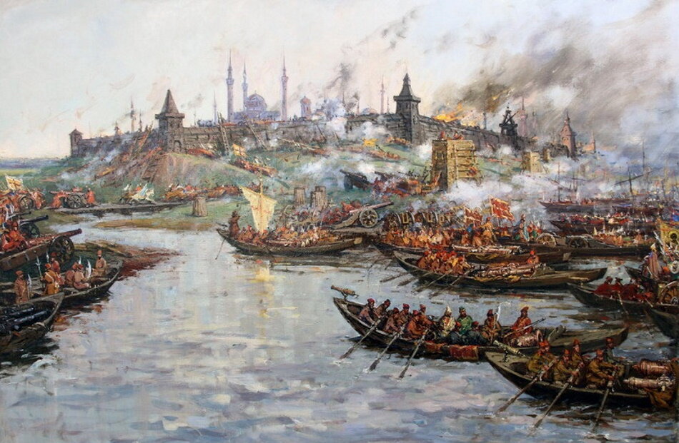 «Осада русскими войсками Казани, 1552 год», художник Михаил Всеволодович Петров-Маслаков
