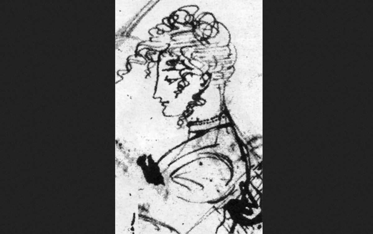 А.С. Пушкин. Портрет Каролины Собаньской