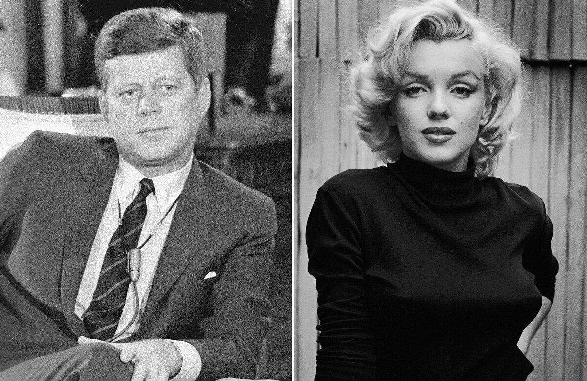  Джон Ке́ннеди, 35-й президент США/ Мерлин Монро, киноактриса 