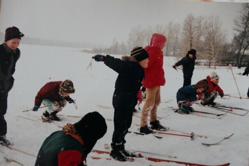 Счастливый урок физкультуры на свежем воздухе