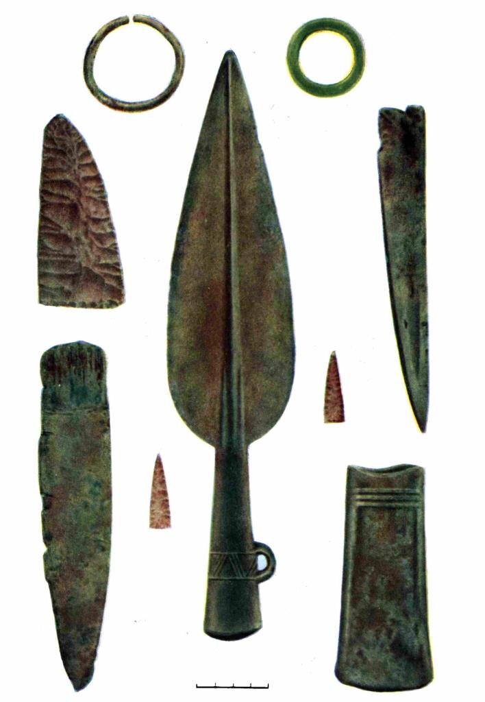 Предметы из Турбинского могильника (Бадер, 1965).