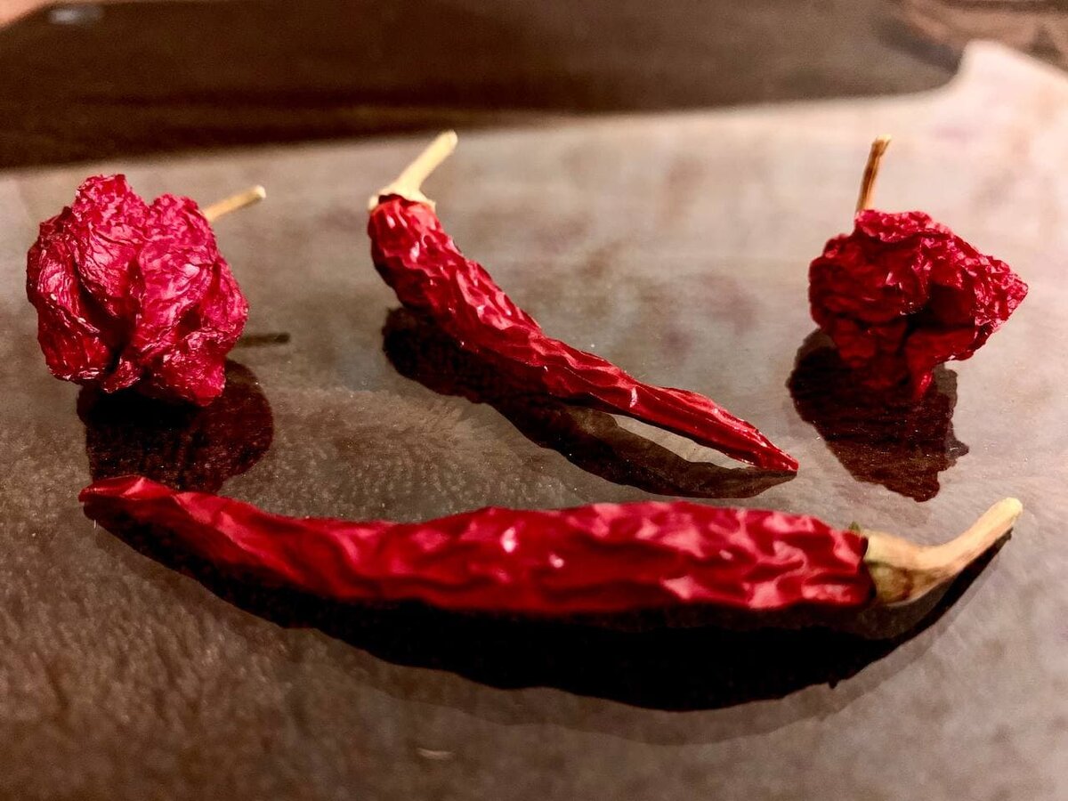  Carolina Reaper,  Bird's eye chili