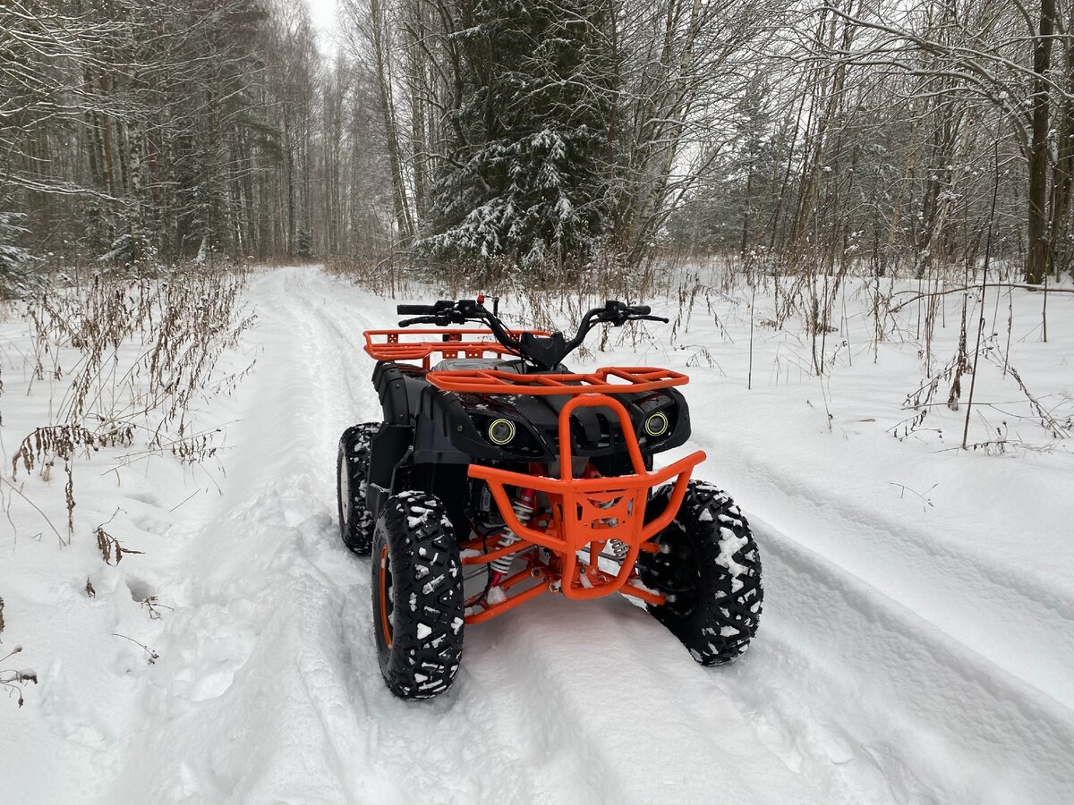 Квадроцикл и зимой доставляет удовольствие