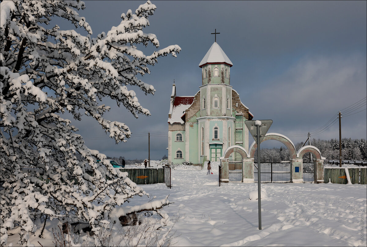 Белоруссия костёлы зима