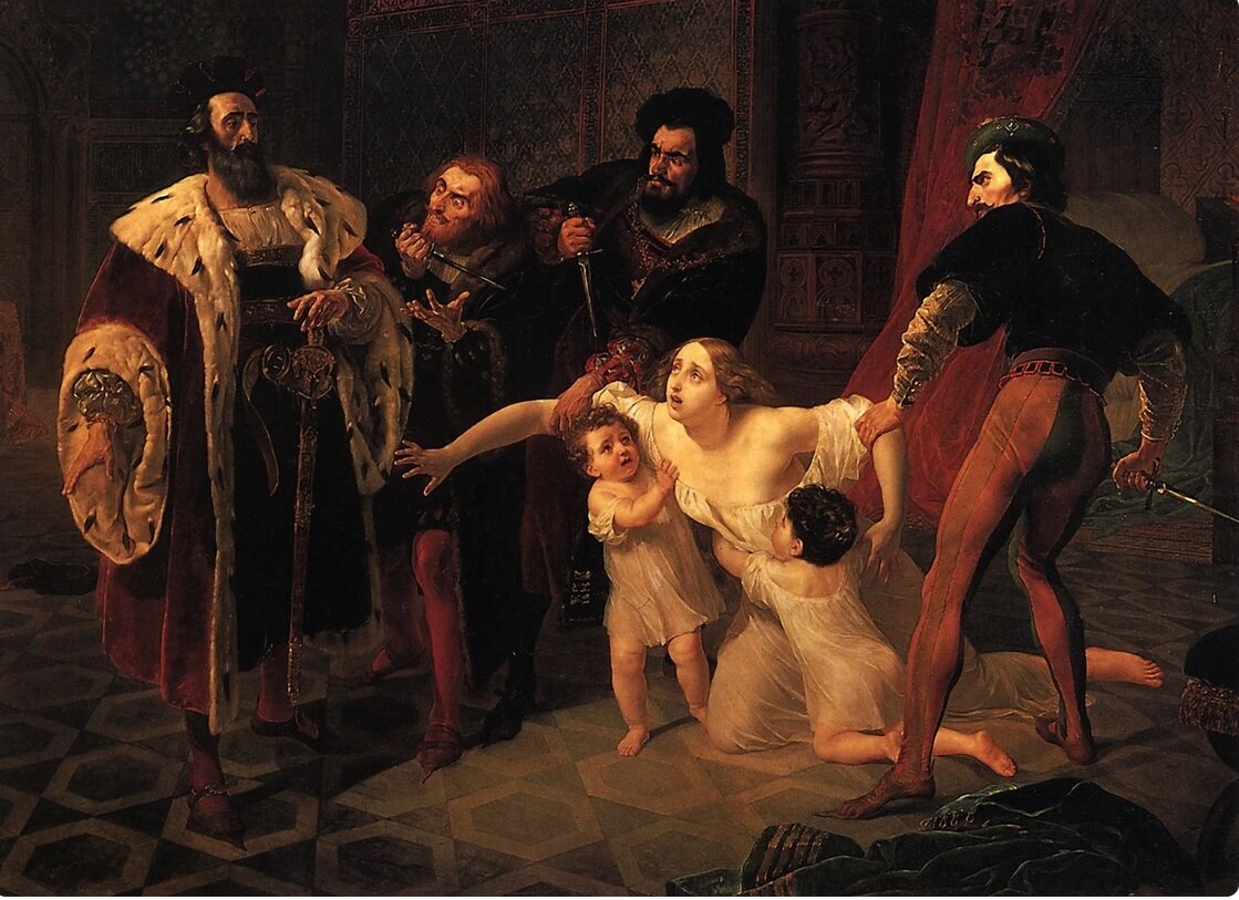 Карл Брюллов "Смерть Инессы де Кастро"