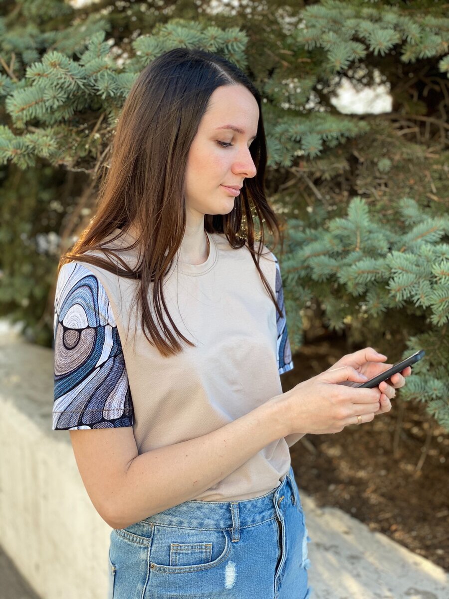 футболка из кулирки с лайкрой, плотность 210 гм2