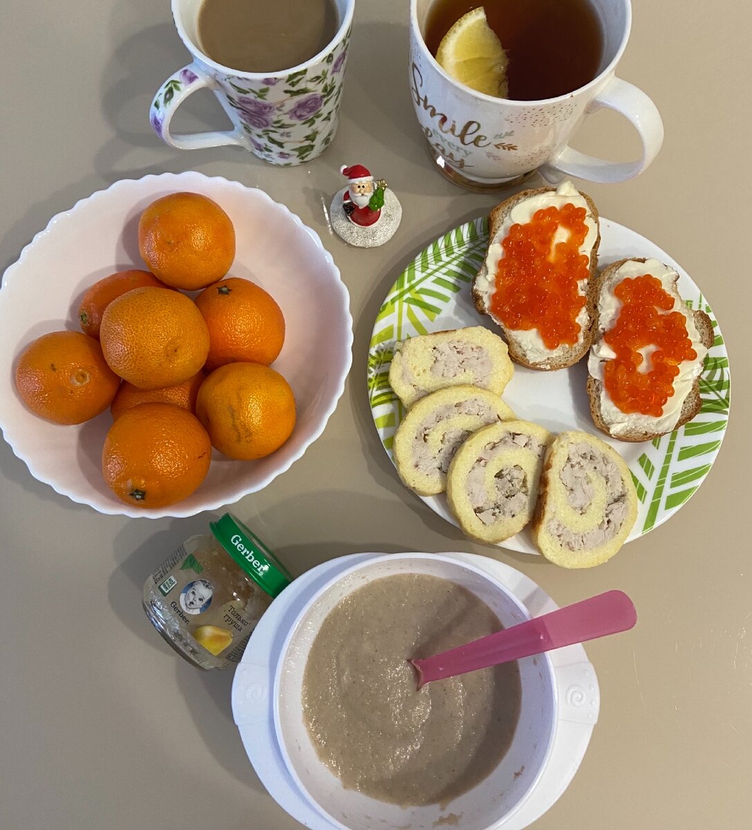 Наш новогодний завтрак 1 января