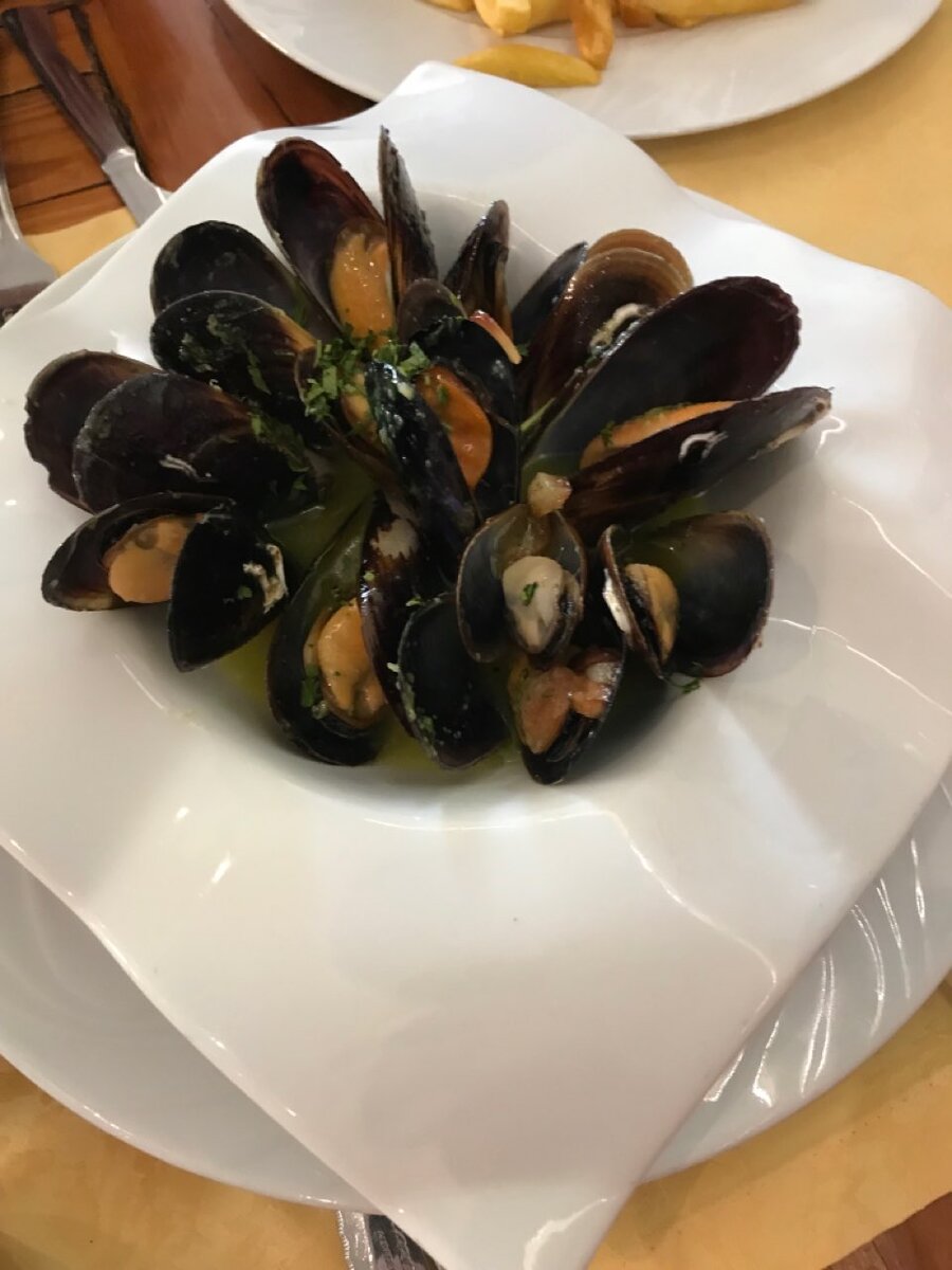 Мидии в ракушках 