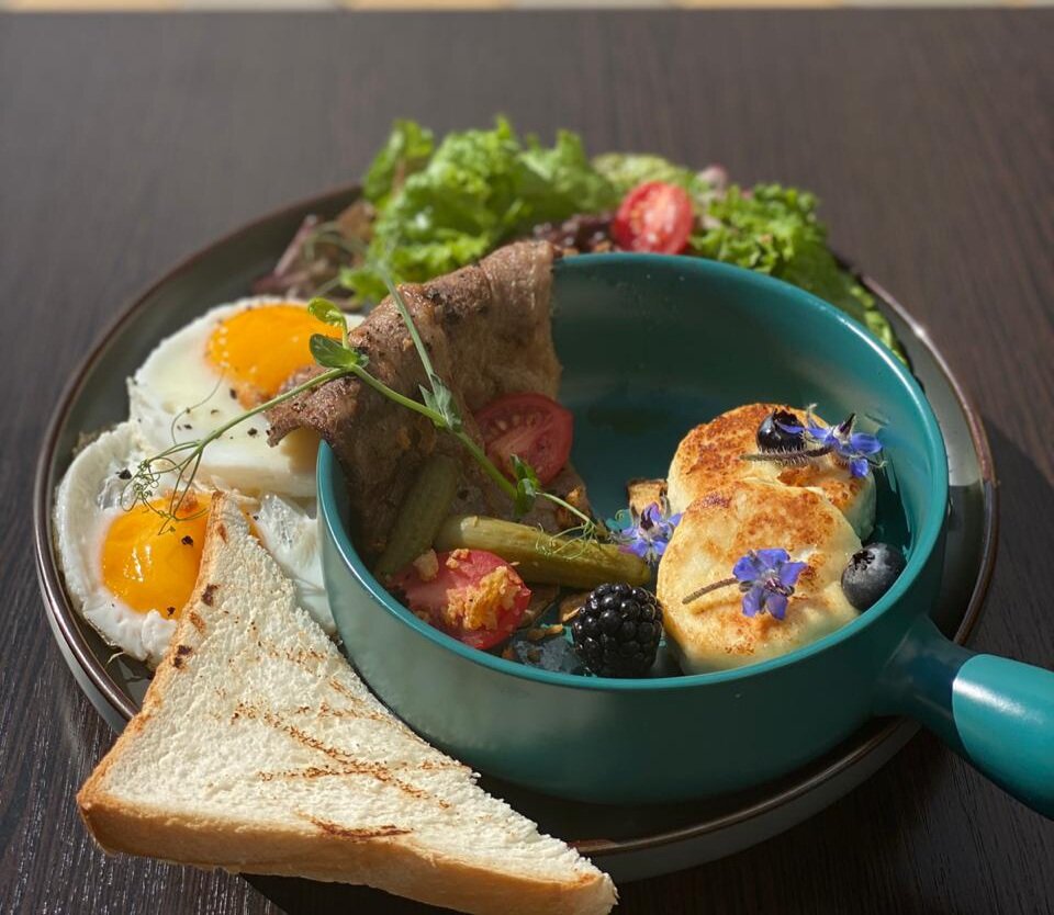 Красивый лёгкий завтрак