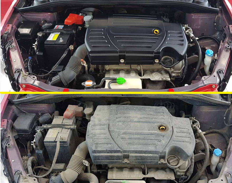 Пыль под капотом может мешать, пачкать когда водитель проверяет масло или доливает жидкости. Когда чисто под капотом, его приятнее открывать