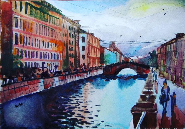 Иллюстрация: Санкт-Петербург, канал Грибоедова, 2017.