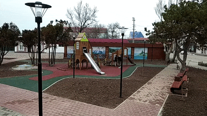 Новая набережная в поселке Николаевка