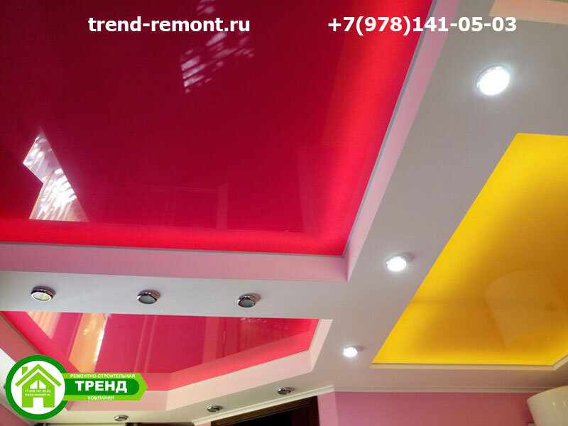 лаковые натяжные потолки