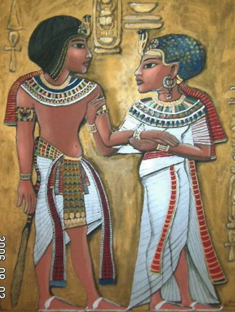 Сколько лет жене фараона. Анхесенамон. Тутанхамон и Анхесенамон. Жена Тутанхамона Анхесенамон. Фараон Тутанхамон с супругой Анхесенамон.