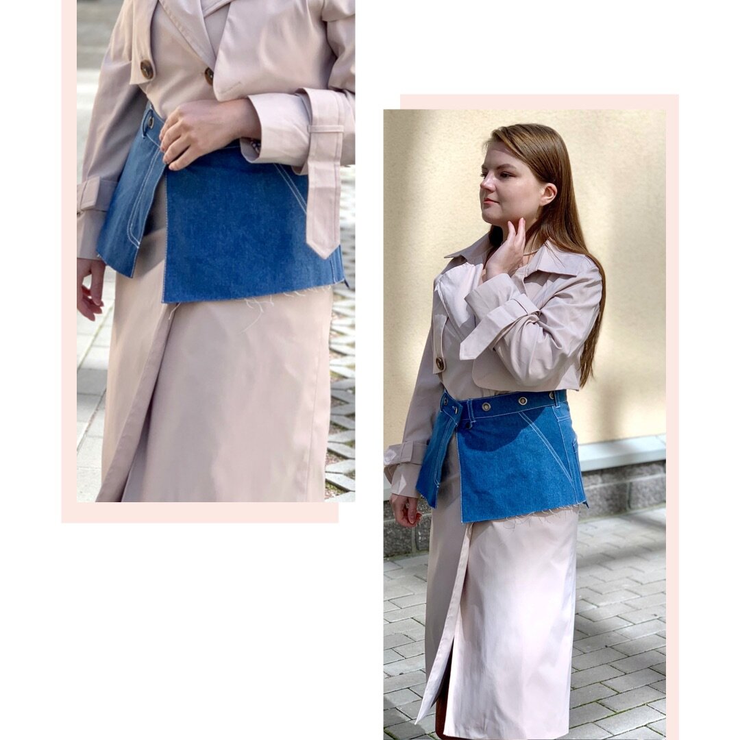 Моя баска бренда Polunina, а ссылку на тренч оставлю в конце статьи 