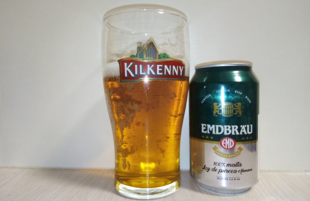 «Emdbräu 100% Malta» в стакане. Фото автора
