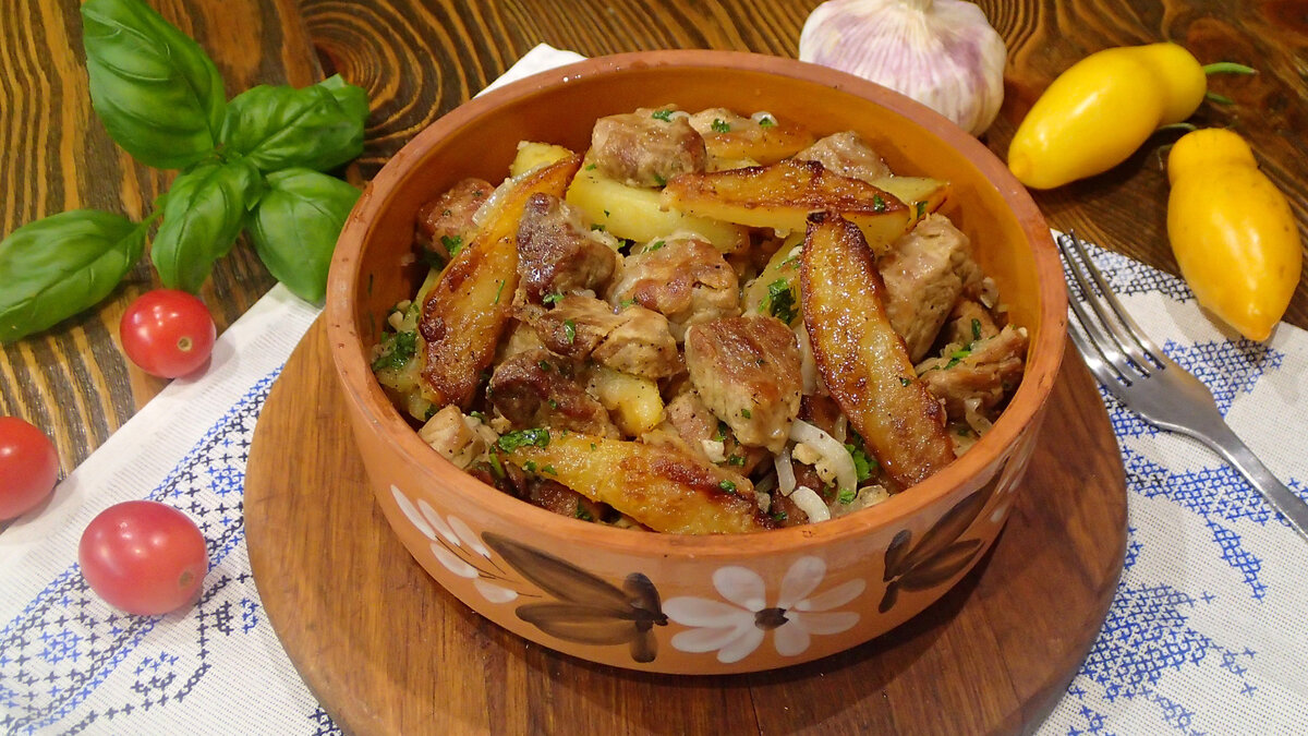 Готовлю Грузинское блюдо ОДЖАХУРИ - Мясо с Картошкой