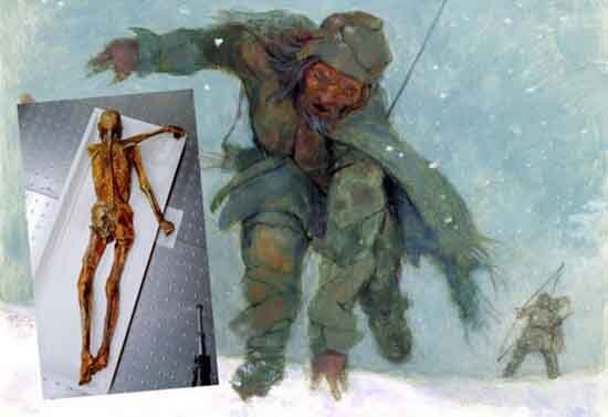 Рисунок-реконструкция момента гибели Эци