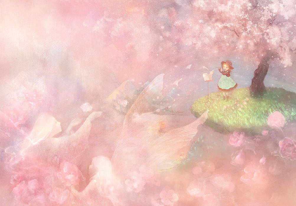 красивые иллюстрации. нежная сказка. красивые иллюстрации. нежная сказка. иллюстрации счастье.