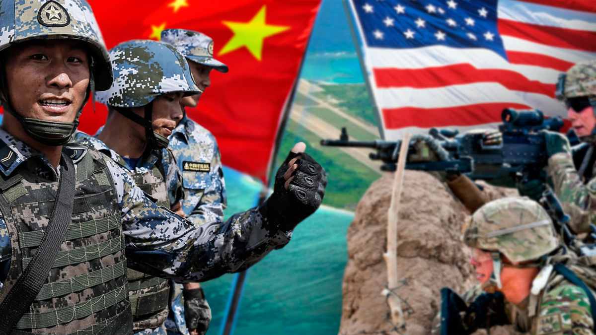 Китай победит россию. Китай против США. Армия Китая и США. Американские и китайские войска.
