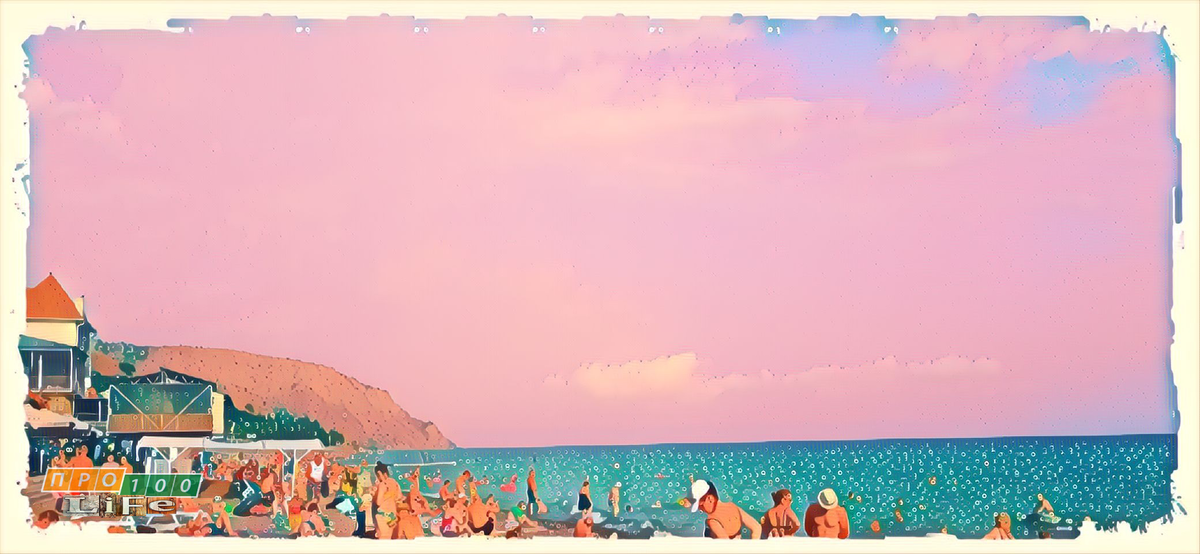 Пляж в Морском