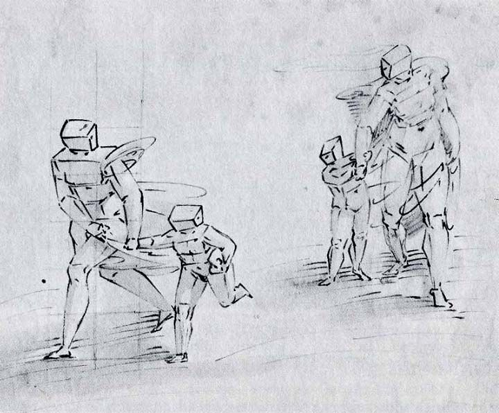 Огромная масса графики - в том числе замечательные "люди-кубики"