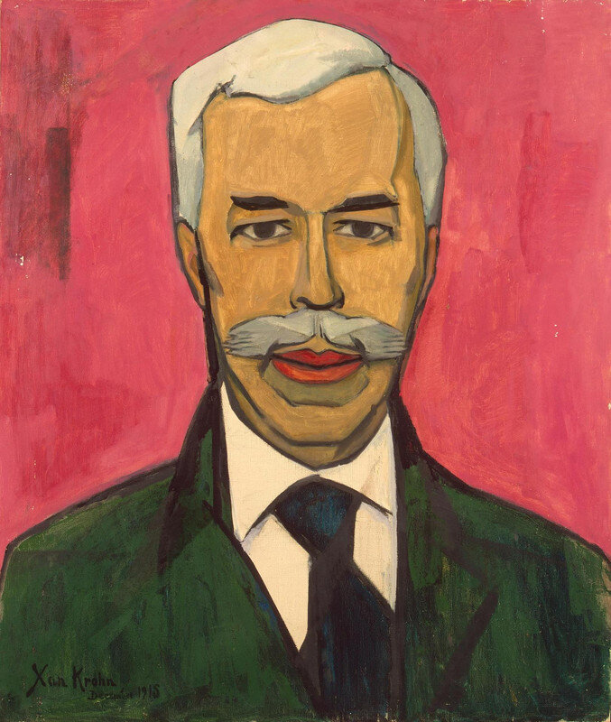 Портрет Сергея Ивановича Щукина, Христиан Крон, 1915 г. Картина хранится в коллекции Государственного Эрмитажа, Россия.