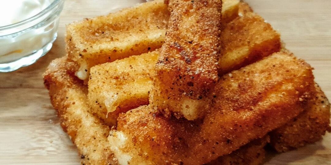 Пока писал текли слюни. Специально для тебя рецепт сырных палочек приготовленных на сковороде