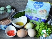     Приготовить продукты. Яйца сварить, остудить. Огурец и зелень вымыть и обсушить.