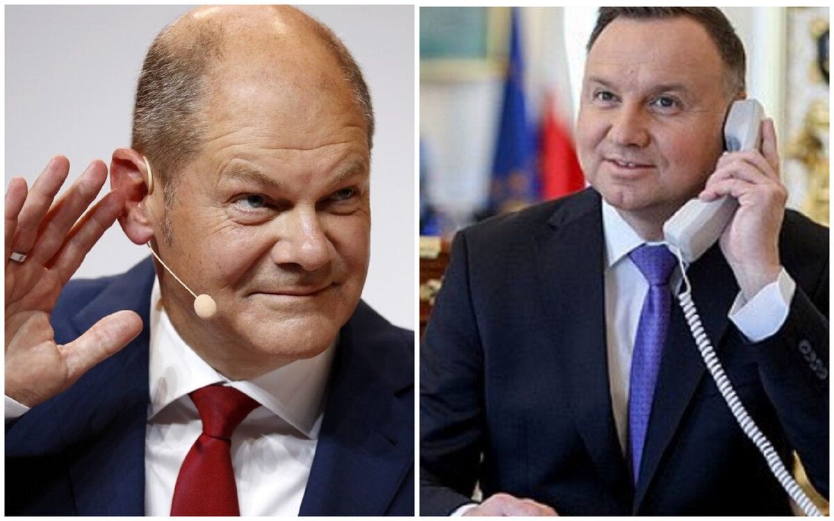 Польский президент Анджей Дуда, справа. Данная картинка из общедоступных ресурсов сети интернет принадлежит только ее авторам.