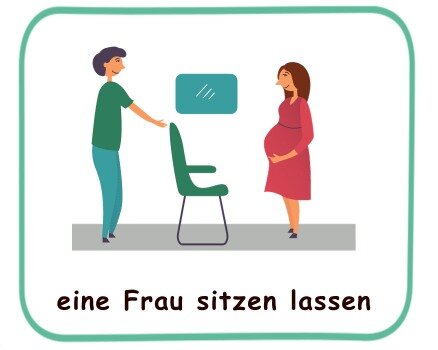 Eine Frau sitzen lassen