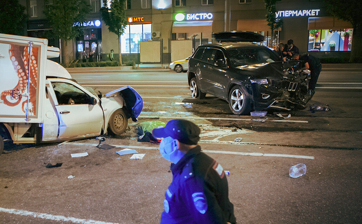 Фото с места аварии