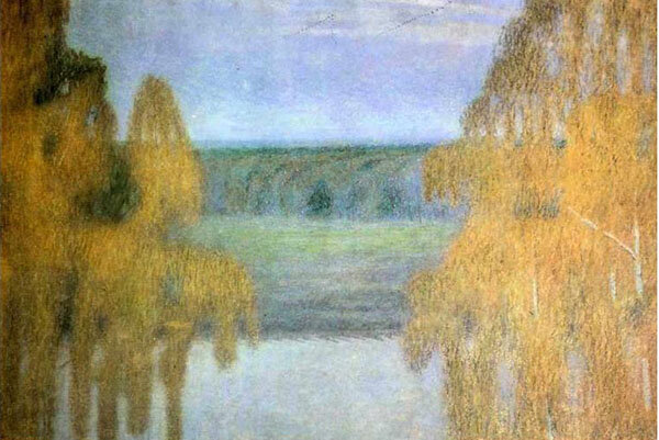 Фотография картины В.Э. Борисова-Мусатова "Осенняя песня" (из свободных источников)