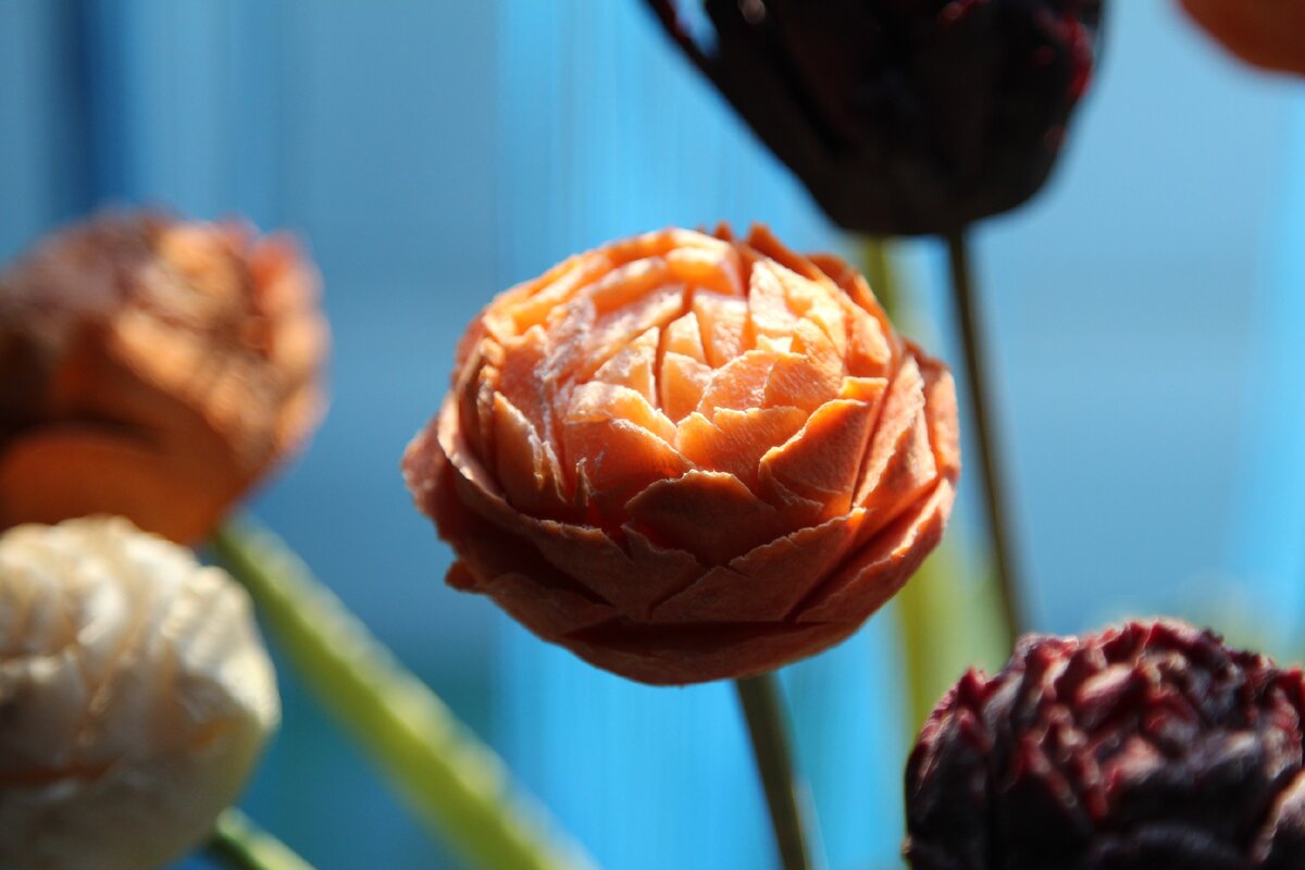 Цветы из овощей