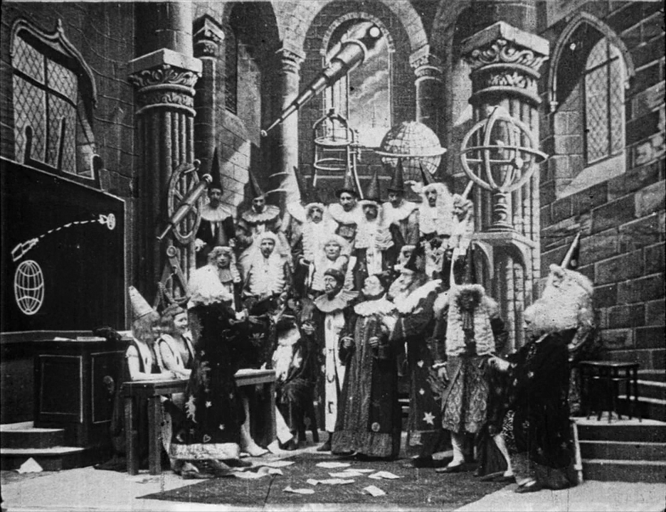 Кадр из фильма "Путешествие на Луну"