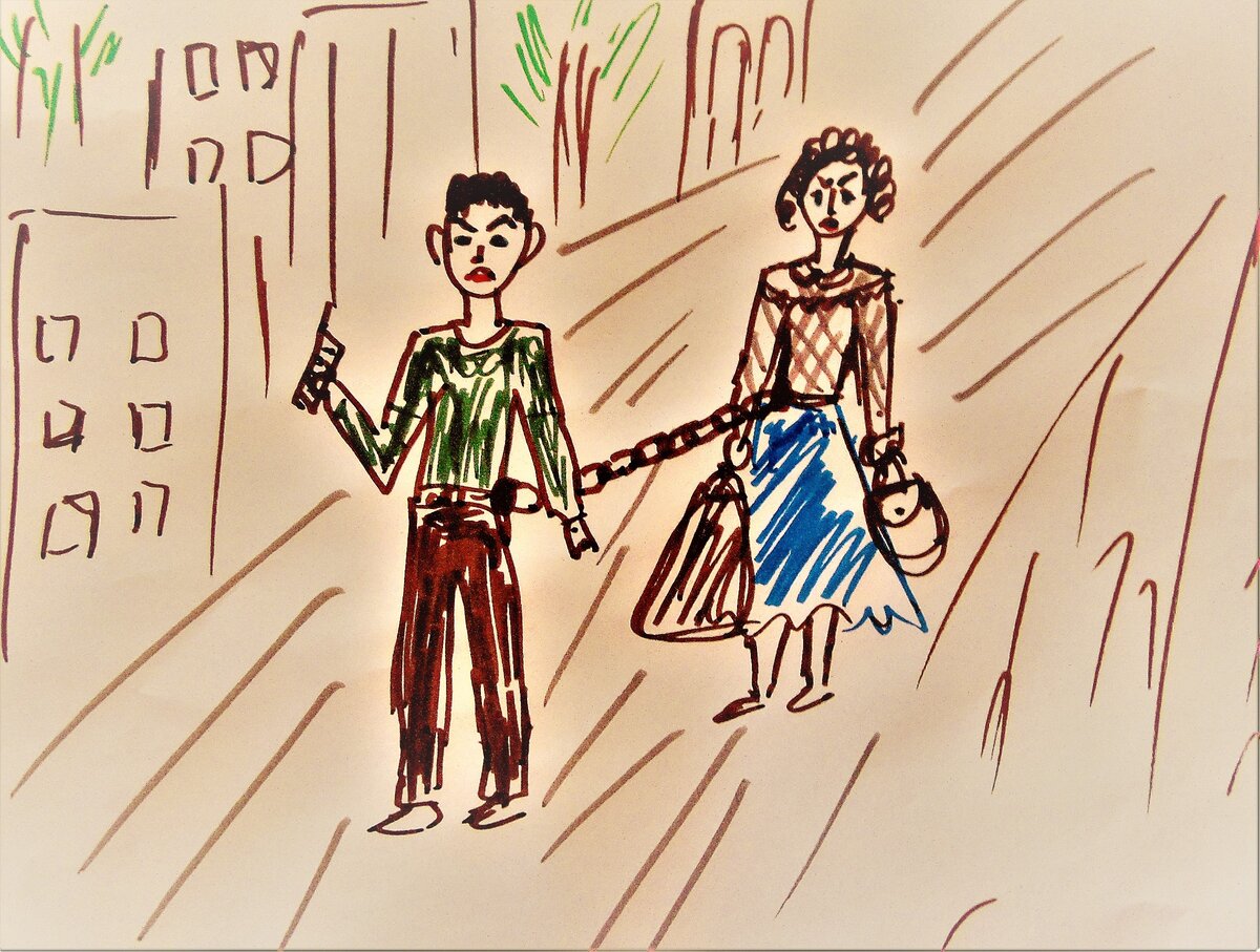 рисунок и фото автора.