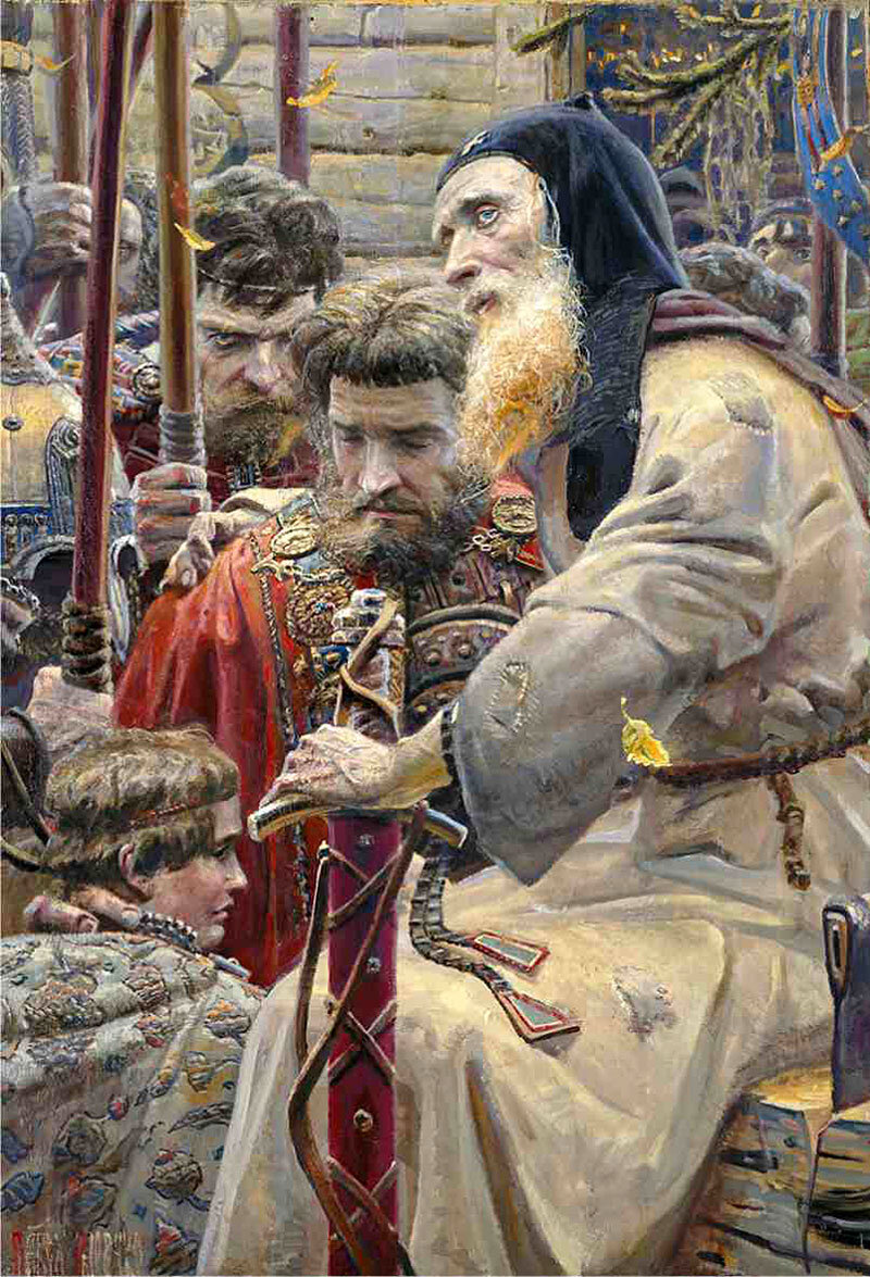 Картина Павла Рыженко "Благословение Сергия"