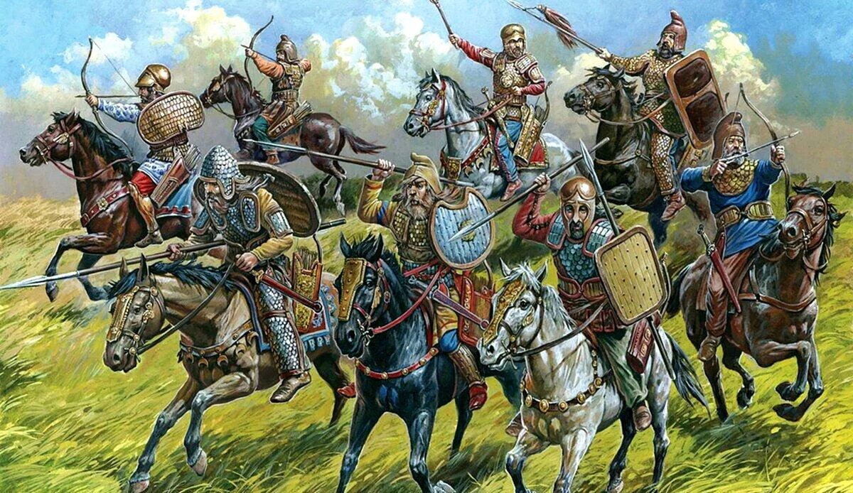 Скифские воины.