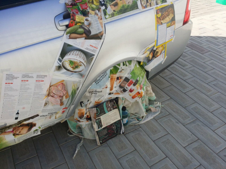 Болезнь русских автомобилей - это гниющие арки крыльев. Если не присматриваться, то получилось классно.